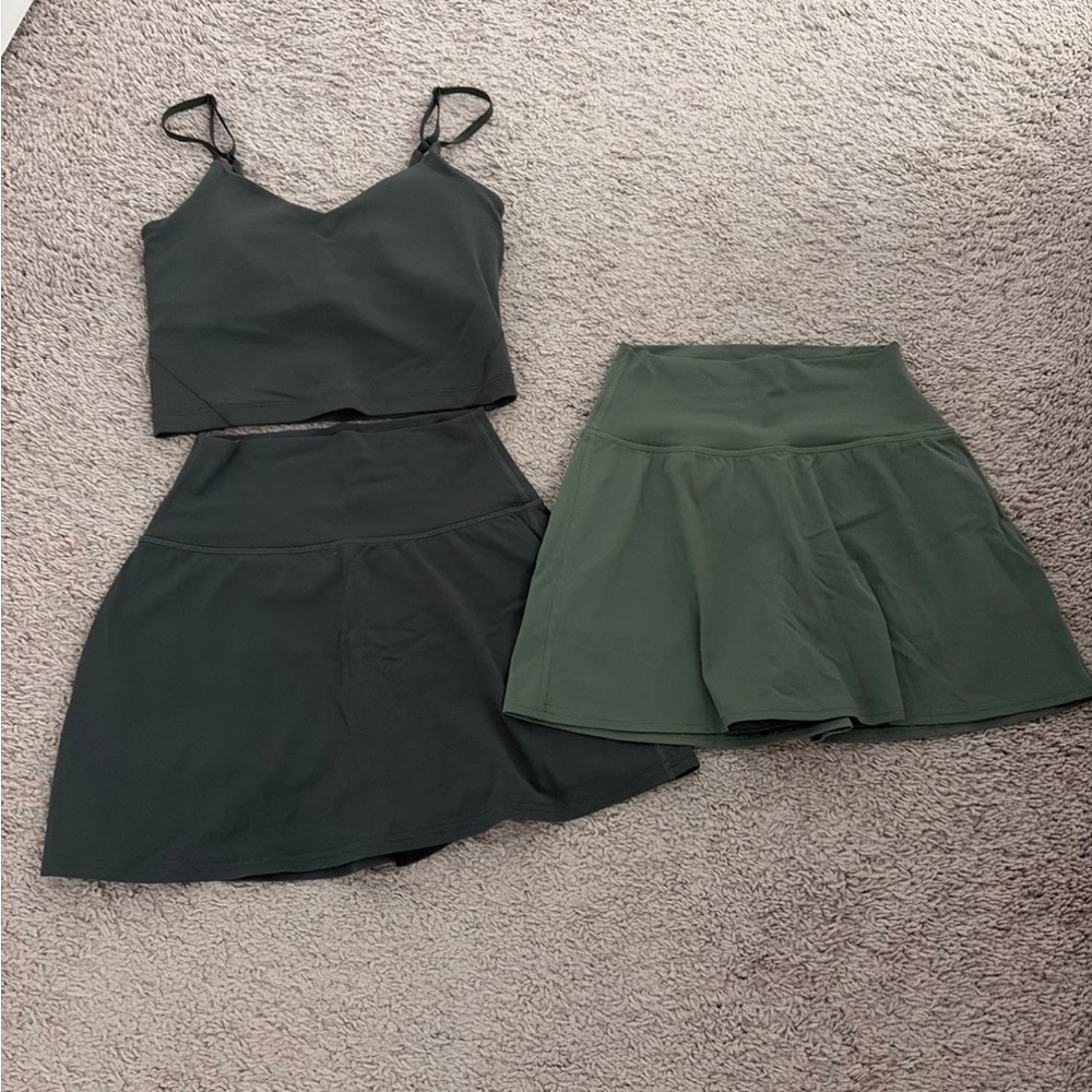 Lululemon Cropped Cami & Align Skirts